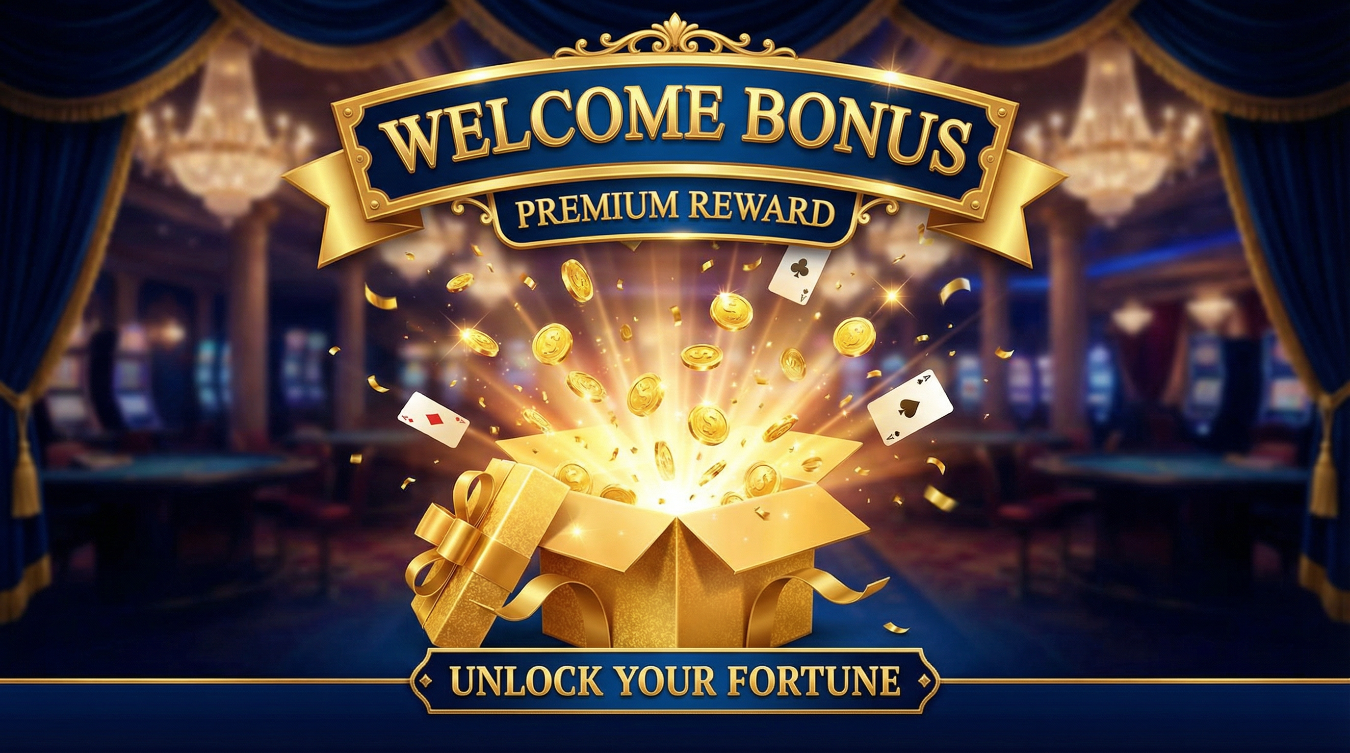 捕鱼游戏欢迎奖金促销横幅